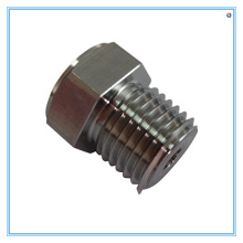 Tuerca de tornillo hexagonal de la parte del mecanizado de la precisión del CNC del acero inoxidable